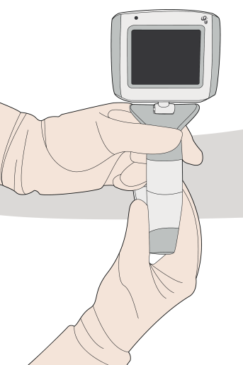 VL400 video laryngscope connection: Twist-N-Lock operations